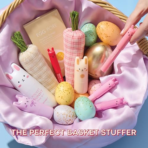 TONYMOLY Petit Bunny Lip Gloss - Tinted Korean Lip Crayon, Juicy Strawberry