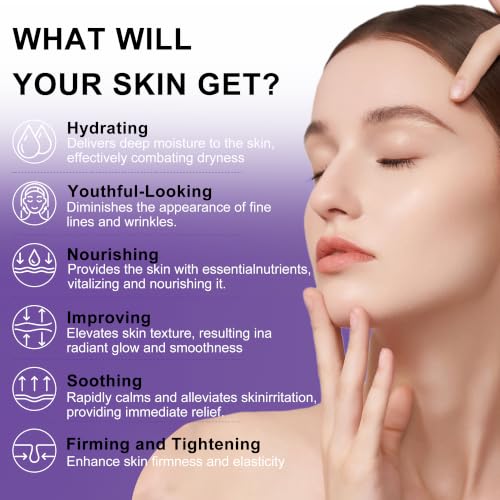 Skin Care Set,6Pcs Tighten, Lift, Firm, Hydrate & Radiant Facial Skincare