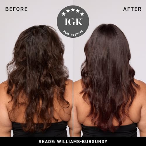 IGK Williams Burgundy Hair Gloss + Semi-Permanent Depositing Mask, 6 Oz