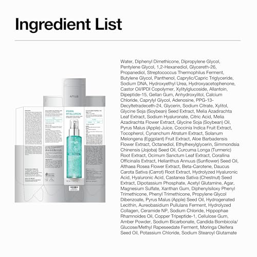 Anua PDRN Collagen Glow Facial Serum Spray, 3.38 fl oz