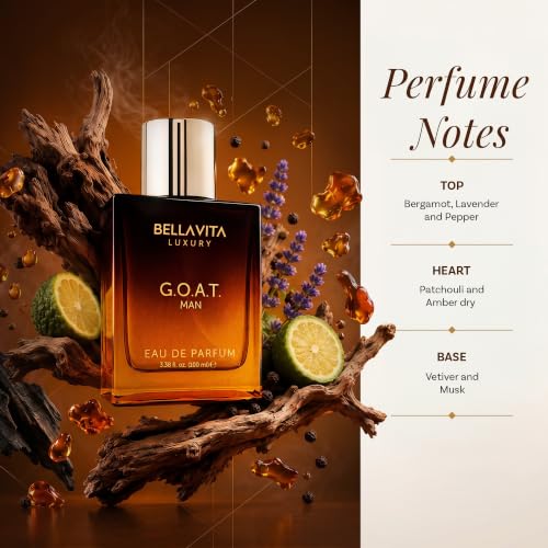 Bellavita Luxury G.O.A.T. Eau de Parfum | 100 ml | Perfume for Men
