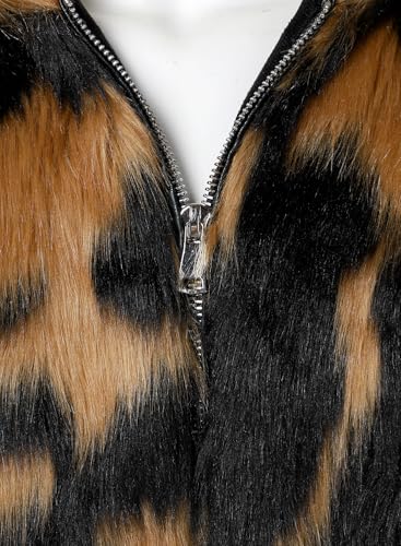 FANARCHER Men's Winter Luxury Overcoat Faux Fur Hoodie Coats Long Sleeve Jackets Parka Outwear