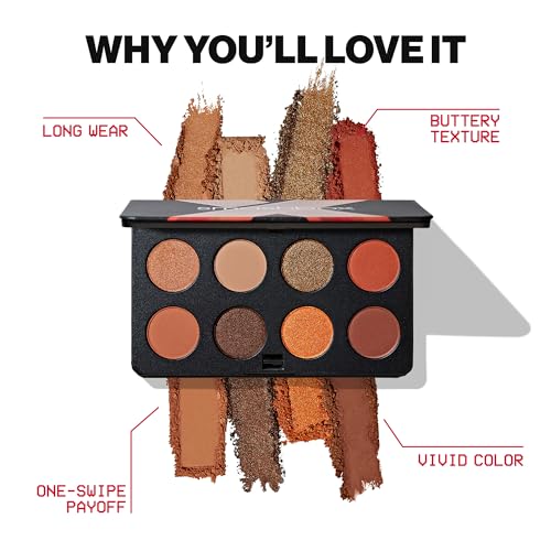 Smashbox Always On Mood Board Eye Shadow Palette | Long-Wearing Eye Shadow Palette For Every Mood | High Pigment + Shimmer Shades, 0.24 Ounce, Fiery Vibes