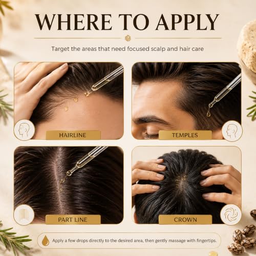 Peptide Hair Serum for Hair Growth, Frizz Control & Hair Styling, 2 fl oz