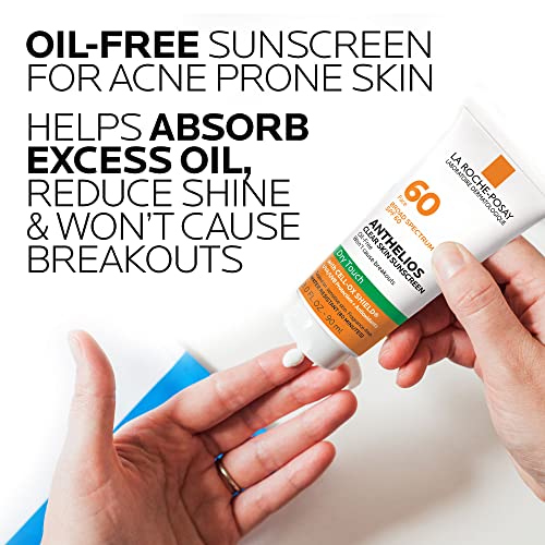 La Roche-Posay Anthelios Clear Skin Oil Free Sunscreen for Face, SPF 60 3oz