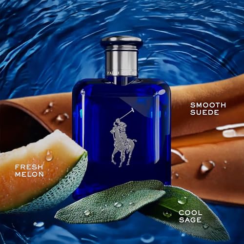 Ralph Lauren Polo Blue Eau de Toilette Fresh Citrusy Cologne - 1.35 Fl Oz
