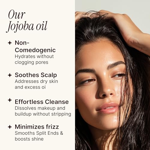 SOULSATION Pure Jojoba Oil for Skin, Hair, Face & Body 100% Natural, Cold Pressed, Unrefined | Non-GMO, EWG Verified, Cruelty-Free, Vegan Moisturizing Oil for Dry Skin, Scalp & Beard 6oz