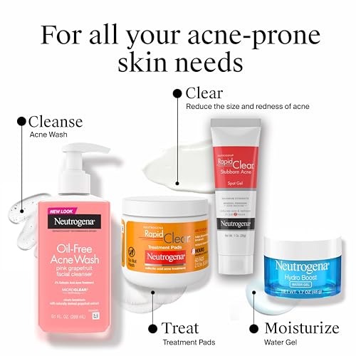 Neutrogena Oil Free Pink Grapefruit Acne Face Wash, 9.1 fl oz