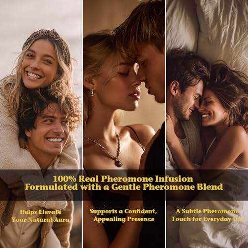 PUREU Pheromone Perfume for Woman, Long Lasting Pheromones Perfumes Oil Coffee Amber Vanilla Perfume Roll On 0.34FL OZ/10ML Travel Size Essential Oil Fragrance Eau De Parfum,Made in USA