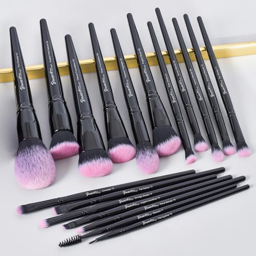 Bueart Design 18Pcs Pro Deluxe Makeup Brushes set with Make up Brush Holder