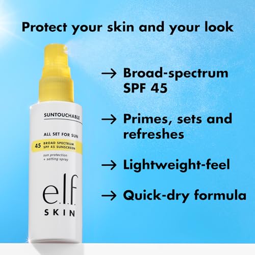 e.l.f. SKIN All Set For Sun SPF 45 Setting Spray