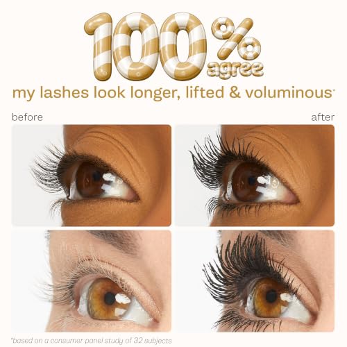tarte tartelette XL tubing mascara – Lash Extensions in a Tube with Peptide, Extra-Bold Buildable Length & Volume, Smudge-Proof Longwear, Easy-to-Remove, Vegan & Cruelty-Free, full size, black
