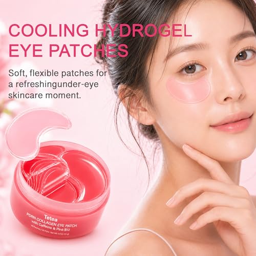 Tetea PDRN Pink Collagen Multi Balm Stick & Under Eye Patch Set, 0.32 oz