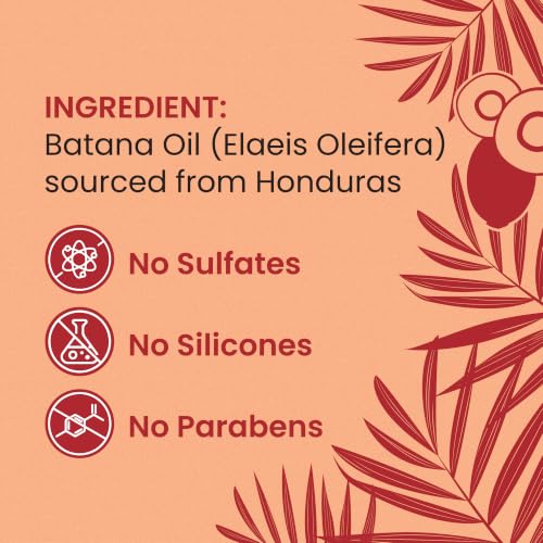 Lebanta Raw Batana Oil for Hair - 100% Pure, Organic 4oz Batana from Honduras for Fuller, Thicker-Looking Hair - Unrefined Cold Pressed Cosmetic Scalp Oil & Hair Mask, Gift for Women (1 Pack)