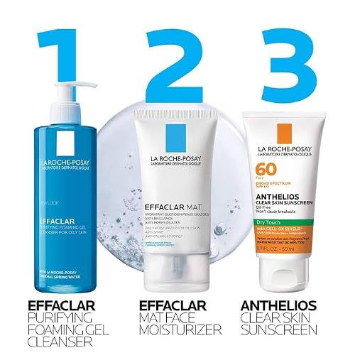 La Roche-Posay Effaclar Foaming Gel Cleanser for Oily Skin, 13.52 fl oz