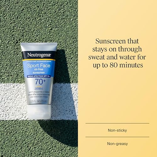 Neutrogena Sport Face Sunscreen Lotion SPF 70+, 2.5 fl. oz