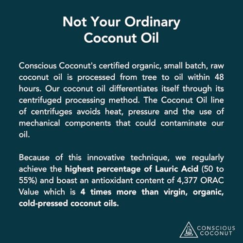 Conscious Coconut Organic Coconut Oil Packets – 10 Travel Packets, Fair Trade, Centrifuged, Raw Virgin Coconut Oil for Wellness, Skin & Personal Care, Used in Hospitals Nationwide