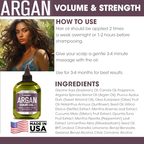 Hair Chemist Volume and Strength Hair Oil - Argan Oil 7.1 oz.