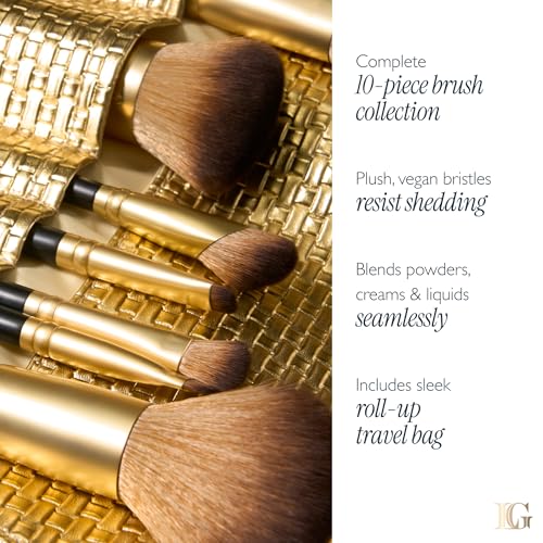 LAURA GELLER The Brush Vault - Makeup Brush Collection- 10 Count
