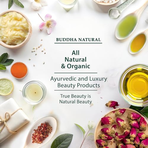 Buddha Natural Hair Oil for Greys & Whites (150 ml, 5.1 Oz) - Restore Natural Black Color of Hair With Unique Herbs oil blend For Men and Women - 100% Ayurvedic - No Mineral Oil