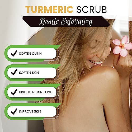 AMVital Turmeric Body Scrub, Face & Body Exfoliating Scrub, 7.8 oz
