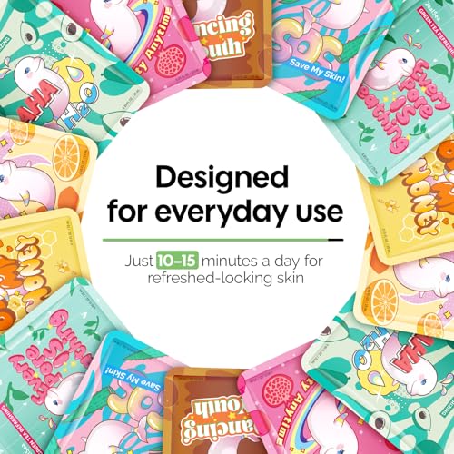 ZealSea Face Mask Skincare Facial Sheet Mask Spa Gifts for Kids Girls Women