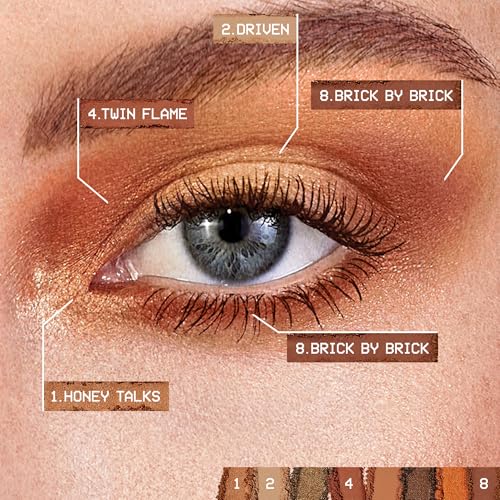 Smashbox Always On Mood Board Eye Shadow Palette | Long-Wearing Eye Shadow Palette For Every Mood | High Pigment + Shimmer Shades, 0.24 Ounce, Fiery Vibes