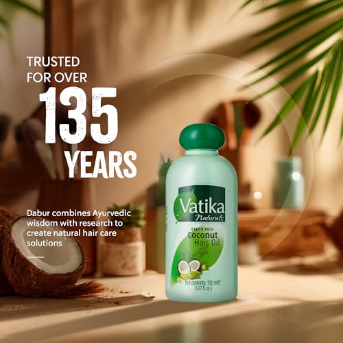 Vatika Coconut Hair Oil - Hair Oil for Children, Men, Women & Adults, 150ml