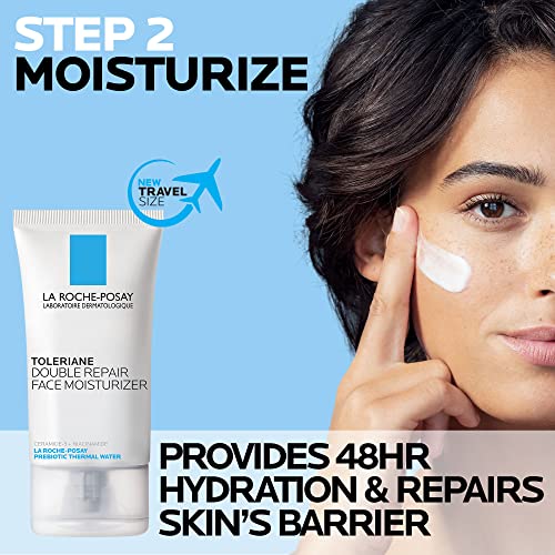La Roche-Posay Toleriane Gentle Skin Care Set, Moisturizer & Face Wash
