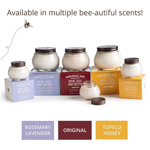 Savannah Bee Company Royal Jelly Body Butter, Rosemary Lavender, 6.7 oz