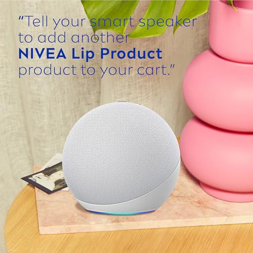 NIVEA Moisture Lip Care, Hydrating Lip Balms with Shea Butter, 4 x 0.17 OZ