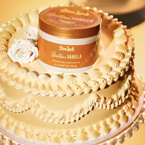 Tree Hut Golden Vanilla Whipped Body Butter with Shea Butter, 8.4 Oz