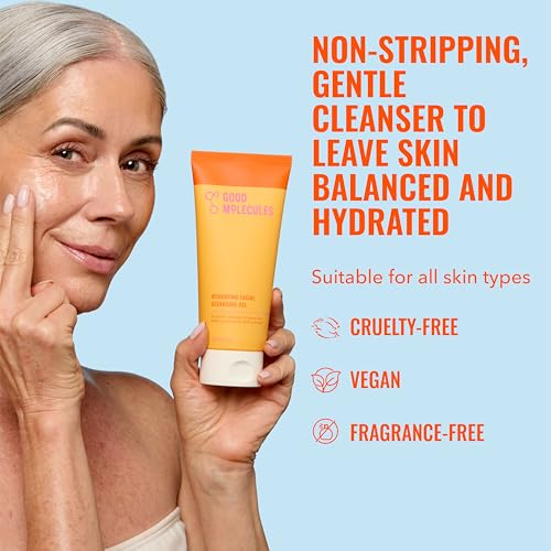 Good Molecules Hydrating Facial Cleansing Gel, Gentle Face Wash, 6.7 fl oz