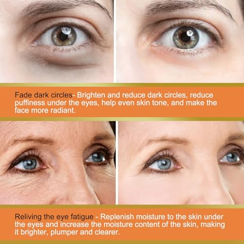 LOYOTICE 3Pcs Revive Glow Vitamin C Eye Balm, Hydrating Eye Cream, Glow Eye Balm Stick, Brightening and Reducing Dark Circle, Reduces Puffiness