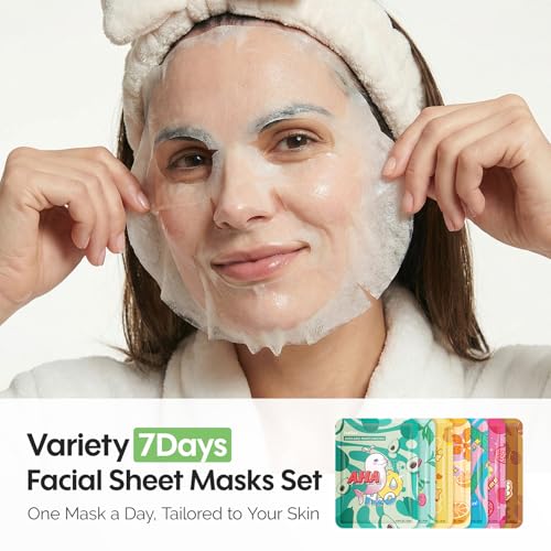 ZealSea Face Mask Skincare Facial Sheet Mask Spa Gifts for Kids Girls Women