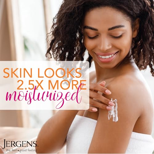 Jergens Hydrating Coconut Body Lotion, Hand and Body Moisturizer, Infused with Coconut Oil, Hydrates Dry Skin Instantly, Dermatologist Tested, 16.8 oz