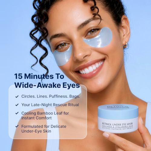 Enaskin Naturals Under Eye Patches for Puffy Eyes & Dark Circles 60 Patches