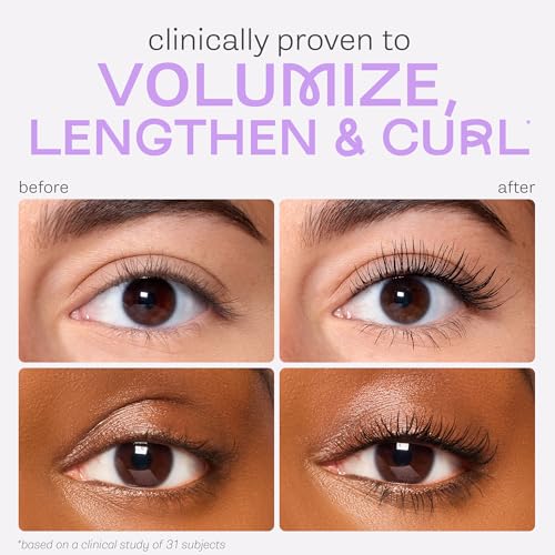 tarte tartelette tubing mascara – Lash Extensions in a Tube, Easy-to-Remove Eye Makeup, Clinically Proven to Volumize & Curl, 24Hr Smudge-Proof Longwear, Vegan & Cruelty-Free, travel size, black