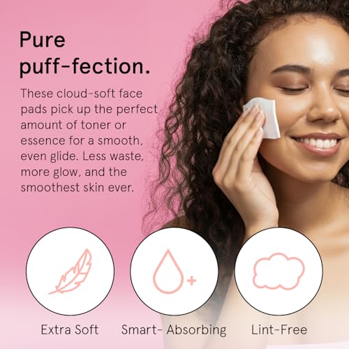 grace & stella Face Pads for Toner, Essence, and DIY Mask (100 Count)