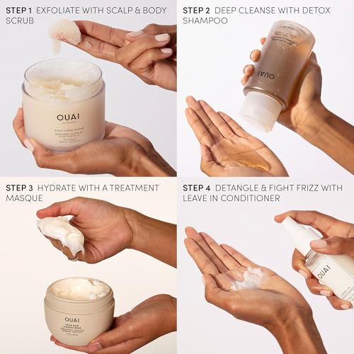 OUAI Detox Shampoo - Clarifying Shampoo for Build Up (10 Fl Oz)