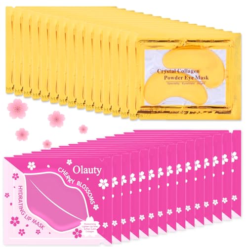 30 Pairs Eye Masks & Lip Masks, Eye Patches Bulk Gifts, Bachelorette Favors