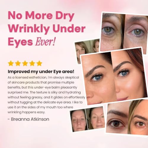 Luxe Korean Under Eye Balm – Lift & Firm 3-in-1 Multi Balm Stick, Hydrating, Smoothing, and Refreshing Eye Care for Dark Circles, Puffiness, and Fine Lines, with PDRN Collagen Extract