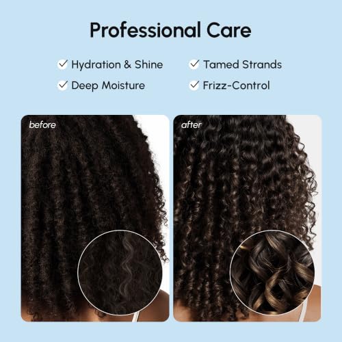 MAREE Hair Serum for Frizzy Dry Hair – Styling Capsules with Keratin, Argan Oil, Vitamins A E B5 – UV & Heat Protectant Frizz Control Serum for Women – Aceite Para el Cabello Treatment