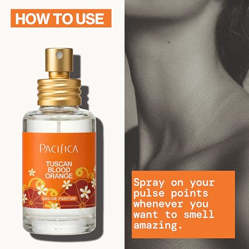 Pacifica Tuscan Blood Orange Perfume Spray for Women - Vegan, Cruelty-Free, Made in USA