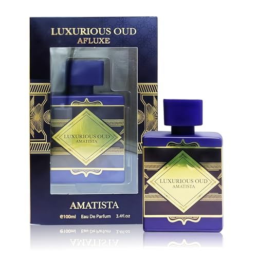 AFLUXE Luxurious Oud Amatist Men's Cologne – Eau De Parfum – Long Lasting Arabic Oud Perfume Oil – 100ml