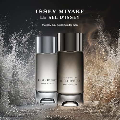Issey Miyake Le Sel d’Issey Eau de Parfum - 3.3 oz - Warm Woody Marine Dry Amber Fragrance for Men - Salt Accord, Cedarwood, Marine Seaweed, Incense - Refillable - Available in Various Sizes
