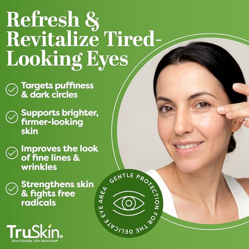 TruSkin Peptide Eye Cream Gel for Dark Circles, 0.5 fl oz