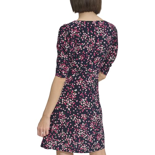 Tommy Hilfiger Women's Dresses Dress,Sky Captain/Bloom,6