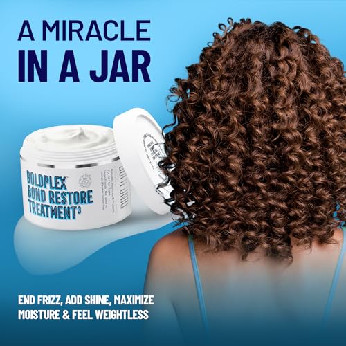 BOLD UNIQ BoldPlex Hair Mask, Deep Conditioning For Dry, Damaged Hair, Mascarilla Para El Cabello, Repairs and Nourishes Curly, Bleached, or Frizzy Hair, Deep Conditioner - 6.76 Fl Oz