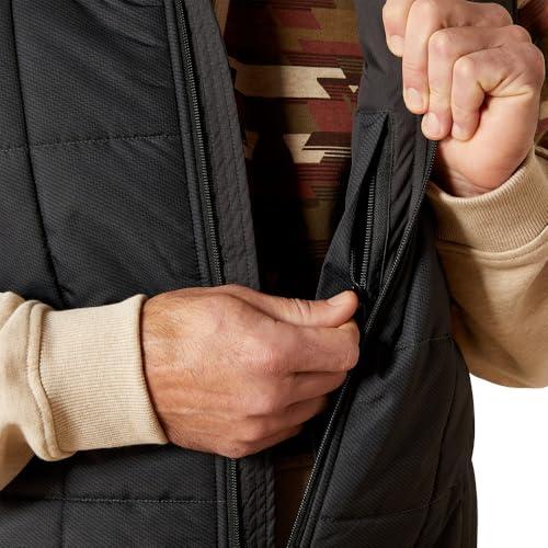 ARIAT Crius Insulated Vest, Phantom Chambray, Small